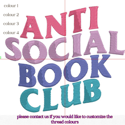 Anti Social Book Club Tote Bag