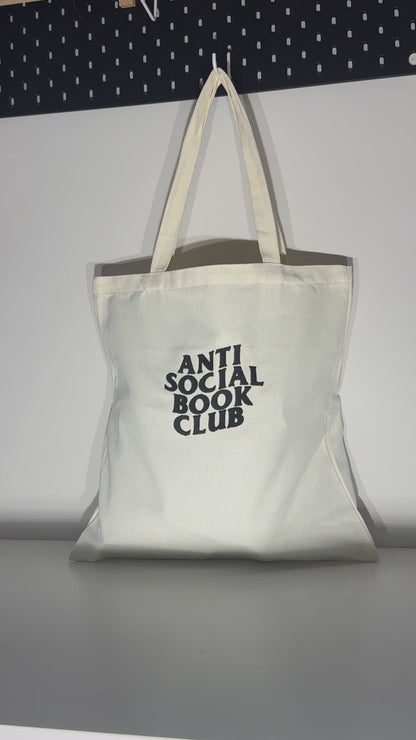 Anti Social Book Club Tote Bag